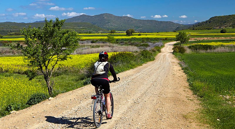 En bici por el Valle del Aragón